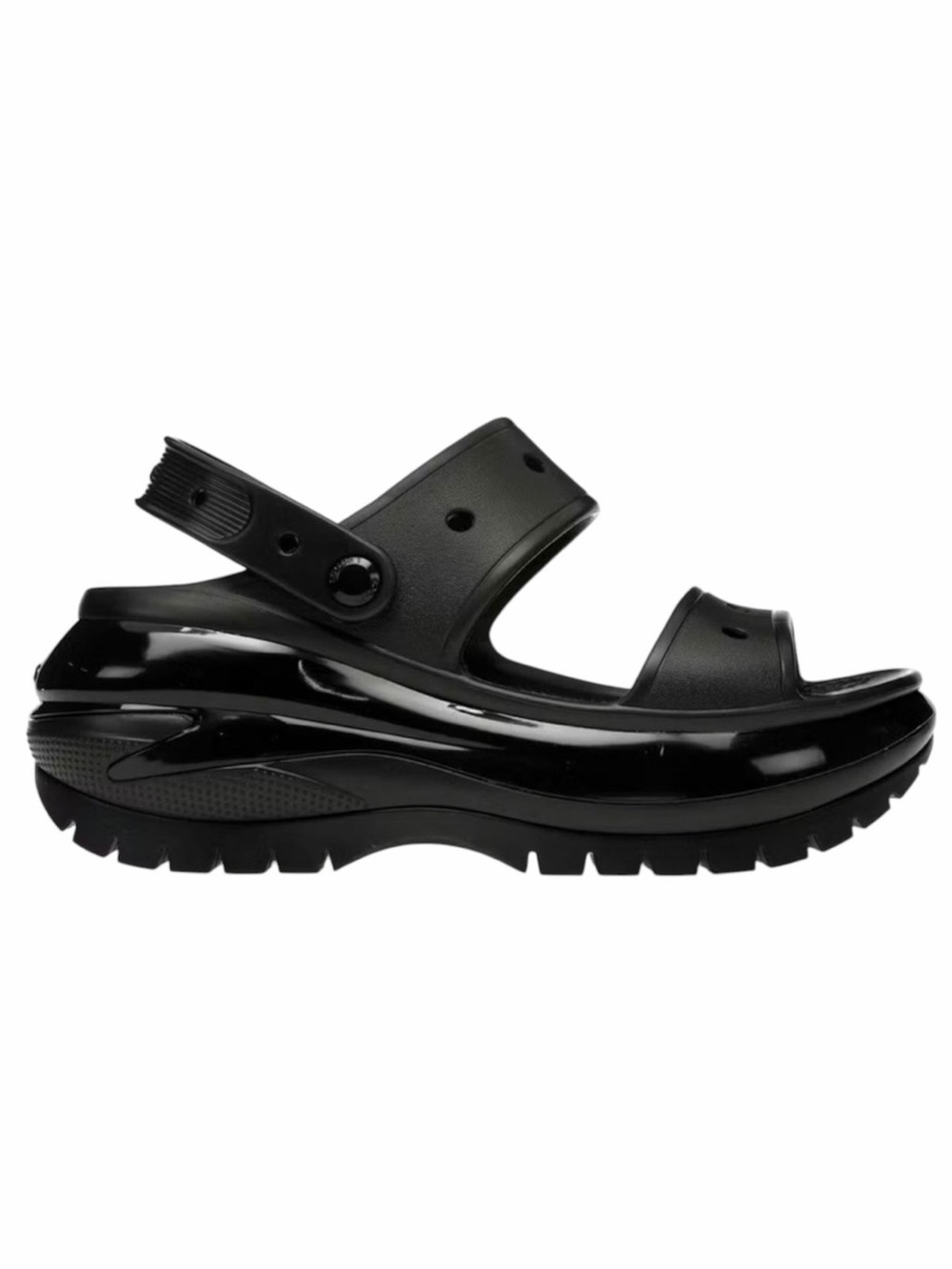 CROCS MEGA CRUSH Black Platform Clog Sandals Women’s size 8